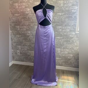 Showpo Lavender Backless Maxi Dress